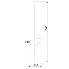 Бра Elektrostandard Cane MRL Led 1121 белый a061490 1