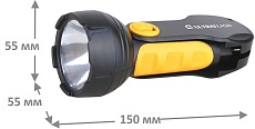 Рабочий светодиодный фонарь Ultraflash Accu Profi аккумуляторный 155х50 25 лм LED3828  10922 1