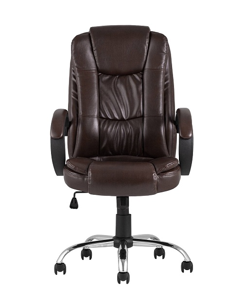 Кресло руководителя TopChairs Atlant коричневое D-430 brown изображение 5 Кресло руководителя TopChairs Atlant коричневое D-430 brown Фото № 5