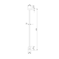 Декоративная стойка с коннектором Elektrostandard Esthetic Magnetic 85153/00 a065449 1