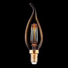 Лампа светодиодная филаментная E14 4W 2200K прозрачная 9793