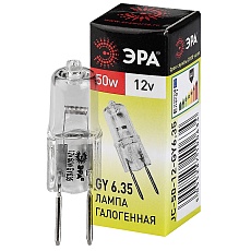 Лампа галогенная ЭРА GY6.35 50W 2700K прозрачная GY6.35-JC-50W-12V C0027372 3