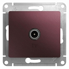 ТВ-розетка Systeme Electric Glossa баклажановая GSL001193