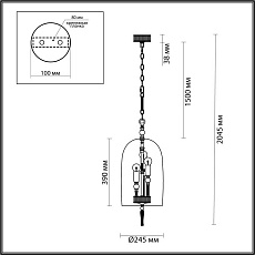 Подвесная люстра Odeon Light Neo Bell 4892/3 5