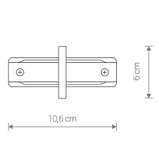 Коннектор прямой Nowodvorski Profile Recessed 8968 1