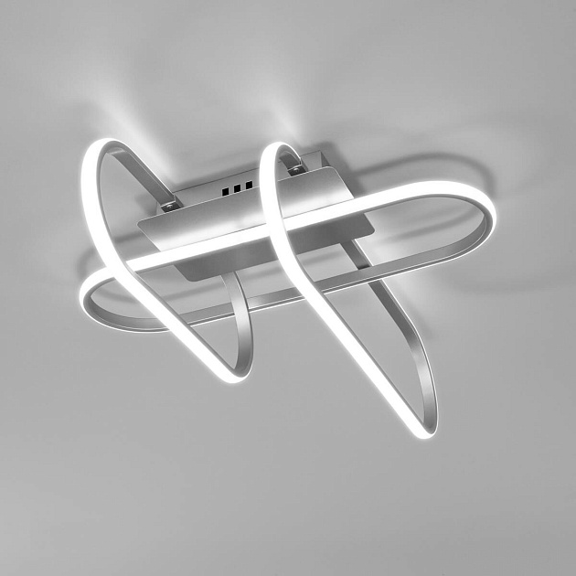 Потолочный светодиодный светильник Eurosvet Grafette 90139/3 матовое серебро фото 