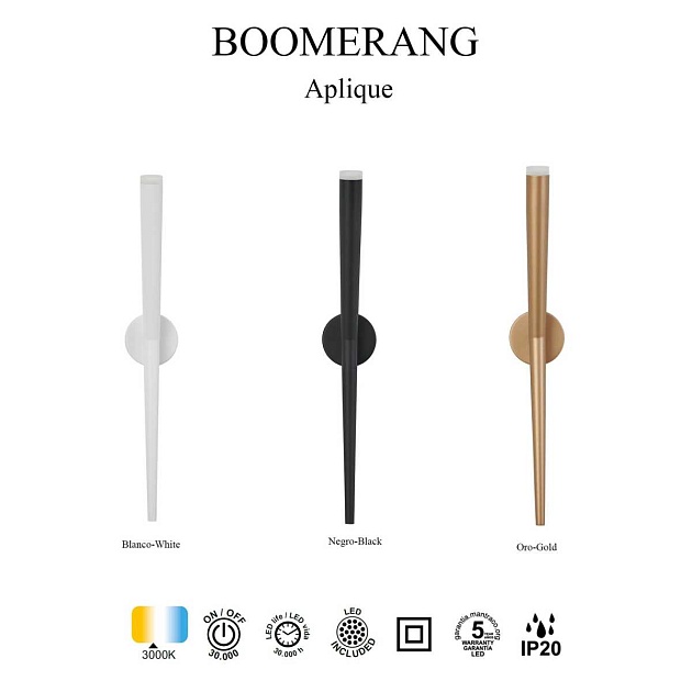 Настенный светильник Mantra Boomerang 9241 Фото № 7