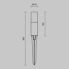 Ландшафтный светильник Maytoni Outdoor O416FL-L3B3K 1