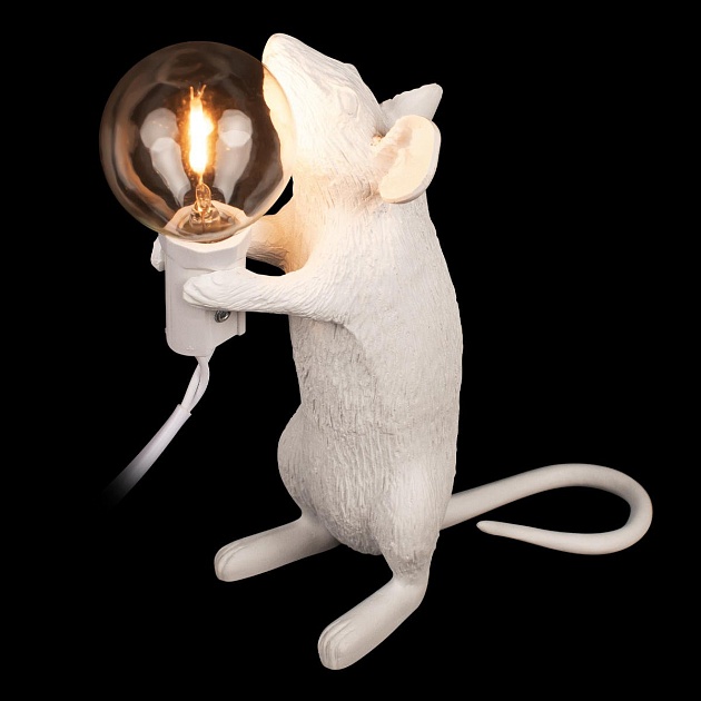Настольная лампа Loft IT Mouse 10313 White Фото № 4