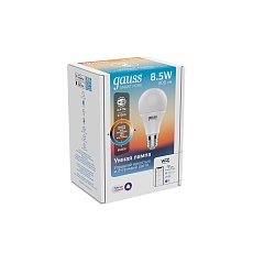 Лампа светодиодная диммируемая Gauss Smart Home E27 8,5W 2700-6500K матовая 1130112 4