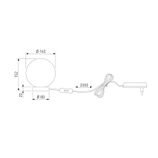 Настольная лампа Bogates Crystall 1_102 a072034 2