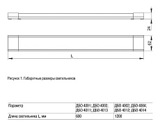 Настенно-потолочный светодиодный светильник IEK ДБО LDBO0-4002-36-4000-K01 1