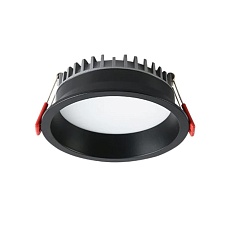 Встраиваемый светодиодный светильник Italline IT06-6012 black 4000K 2