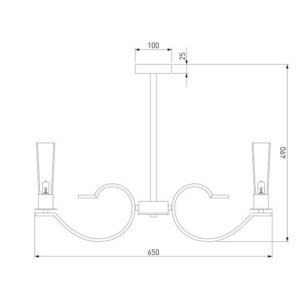 Подвесная люстра Eurosvet Rosher 60141/6 латунь Фото № 3