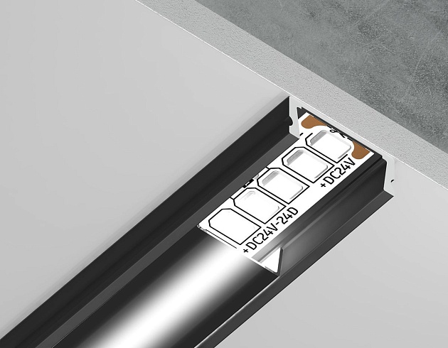 Профиль с рассеивателем Ambrella Illumination GP1700BK Фото № 4