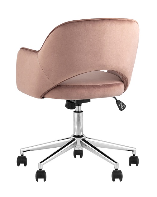 Офисное кресло Stool Group Кларк велюр розовый CLARKSON PINK CHROME фото 6
