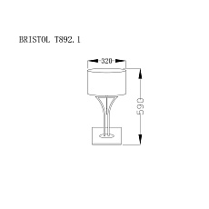 Настольная лампа Lucia Tucci Bristol T892.1 1