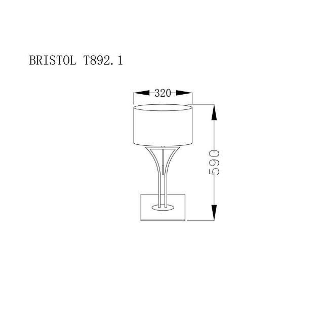 Настольная лампа Lucia Tucci Bristol T892.1 изображение 2 Настольная лампа Lucia Tucci Bristol T892.1 Фото № 2