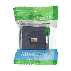 Розетка компьютерная RJ45 Systeme Electric AtlasDesign 5e кат UTP грифель ATN000783