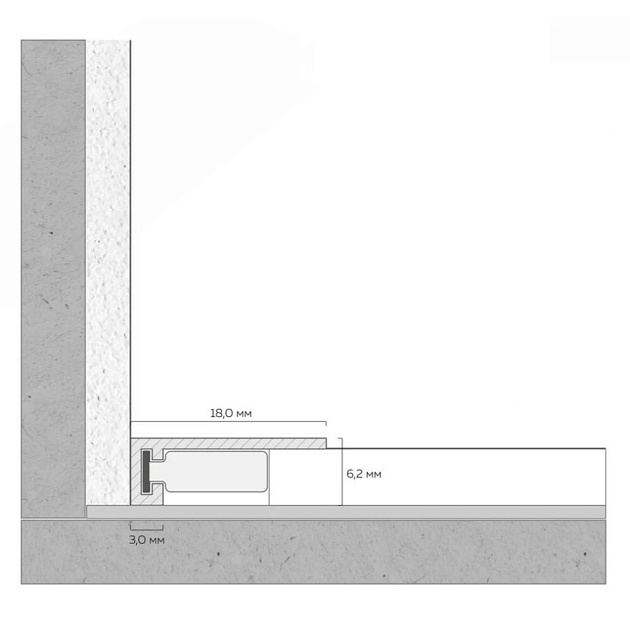 Микроплинтус FerGipps черный МП 20 УТ000002494 Фото № 3