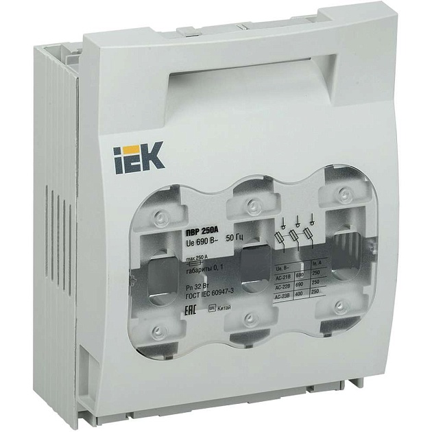 Предохранитель-выключатель-разъединитель 250А IEK SRP-20-3-250 Фото № 1