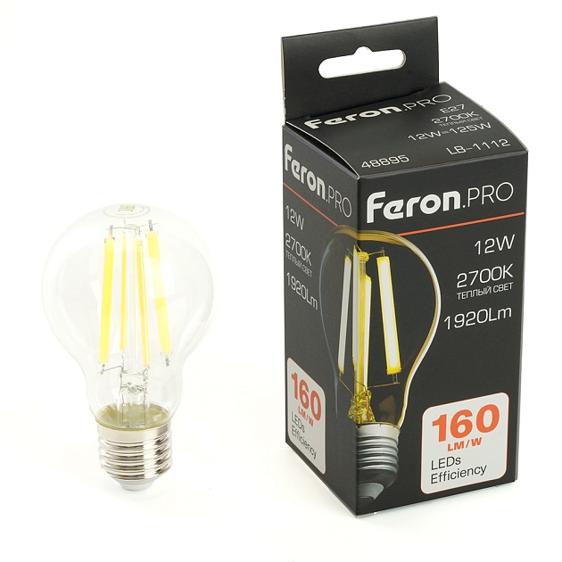 Лампа светодиодная Feron.PRO LB-1112 Шар E27 1920LM 12W 175-265V 2700K 48895 Фото № 1