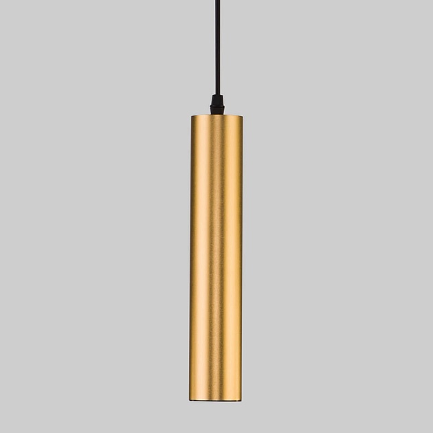 Подвесной светодиодный светильник Eurosvet Single 50161/1 LED золото фото 