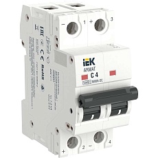 ARMAT Автоматический выключатель M06N-DC 2P C 4А IEK AR-M06N-2-C004DC
