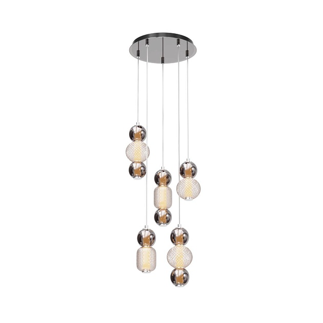 Подвесная светодиодная люстра Maytoni Drop MOD273PL-L80CH3K Фото № 1