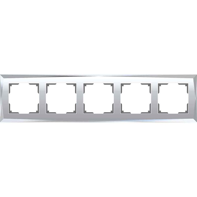 Рамка на 5 постов зеркальная Werkel W0051220 4690389158896 изображение 1 Рамка на 5 постов зеркальная Werkel W0051220 4690389158896 Фото № 1