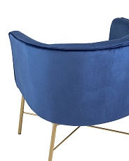 Кресло Stool Group Шале велюр синий FALETTE BLUE 5