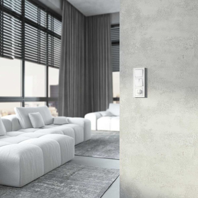 Выключатель Werkel Hammer двухклавишный проходной белый W1222001 4690389162398 Фото № 2