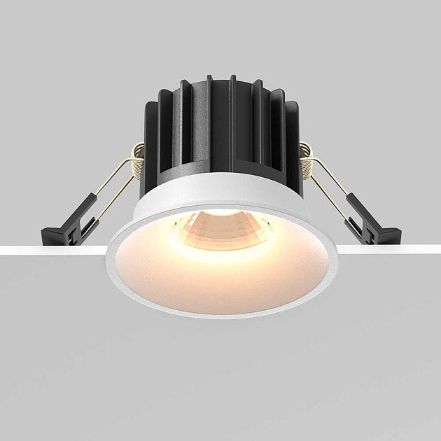 Встраиваемый светодиодный светильник Maytoni Round DL058-12W3K-W изображение 2 Встраиваемый светодиодный светильник Maytoni Round DL058-12W3K-W Фото № 2