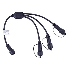 Провод-разветвитель для гирлянд Uniel UCX-F90 S3/0.4M/BK UL-00013235