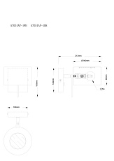 Спот Arte Lamp Sebastian A7051AP-1BK 1