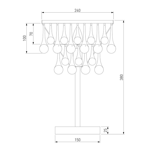 Настольная лампа Bogates Gutta 01126/1 a068864 изображение 2 Настольная лампа Bogates Gutta 01126/1 a068864 Фото № 2