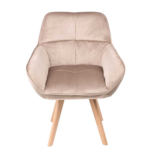 Кресло AksHome Soft бежевый, велюр 75719 изображение 6 Кресло AksHome Soft бежевый, велюр 75719 Фото № 6