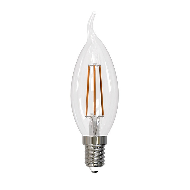 Лампа светодиодная филаментная Uniel E14 11W 4000K прозрачная LED-CW35-11W/4000K/E14/CL PLS02WH UL-00005171 Фото № 1