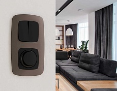 Лицевая панель диммера AMBRELLA VOLT OP8055 1