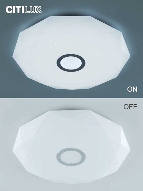 Потолочный светодиодный светильник Citilux Диамант Смарт CL713A60G Фото № 22