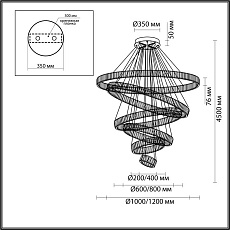 Подвесная люстра Odeon Light Vekia 4930/260L 5