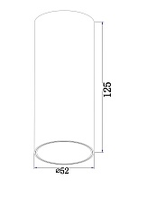 Потолочный светодиодный светильник Maytoni Technical Focus Led C056CL-L12B4K 1