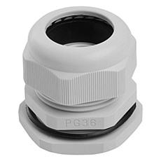 Сальник PG36 диаметр проводника 22-32 мм Stekker, IP54, серый (без мембраны) 49371