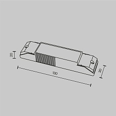 Блок питания Maytoni Technical Triac 23-40V 5-12W IP20 0,15-0,3A PSL-TR40-150-300mA 1