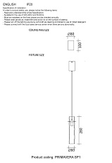 Подвесной светильник Crystal Lux Primavera SP1 Gold 1