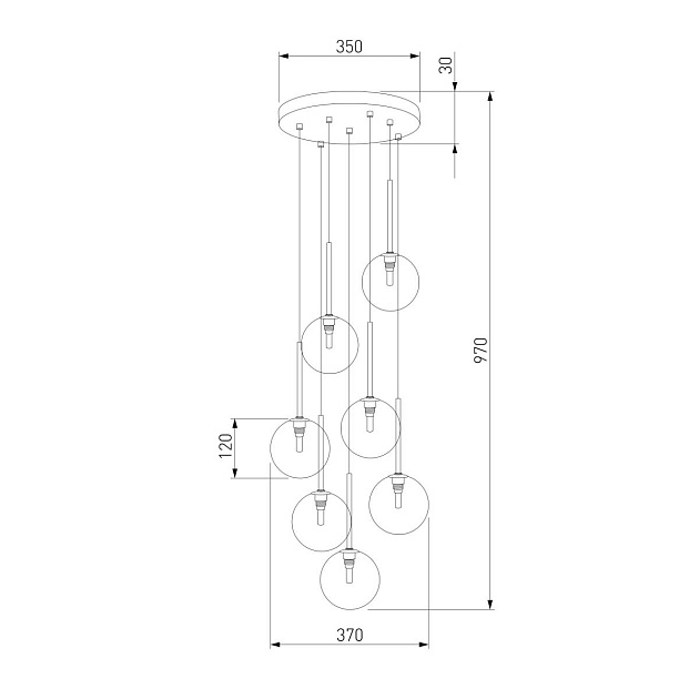 Подвесная люстра TK Lighting 5362 Nilos Фото № 3