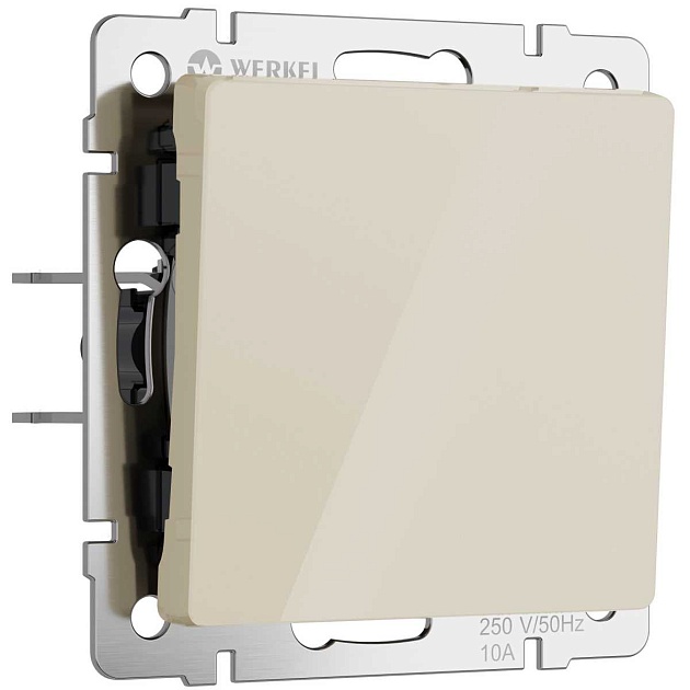 Выключатель одноклавишный Werkel айвори акрил W1112043 4690389197000 изображение 1 Выключатель одноклавишный Werkel айвори акрил W1112043 4690389197000 Фото № 1