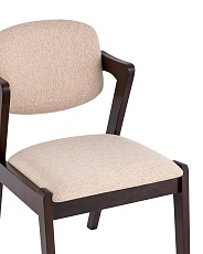 Кухонный стул Stool Group VIVA массив гевеи (эспрессо) мягкое сидение бежевое 2 шт. MH32060 SL-15 BEIGE KOROB2 2