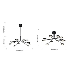 Подвесная светодиодная люстра F-Promo Mugs 4252-12P 3