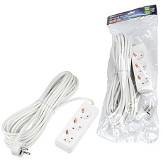 Удлинитель Uniel Ultra 3гн х 10м с/з S-GCU3-10 White UL-00010004 1